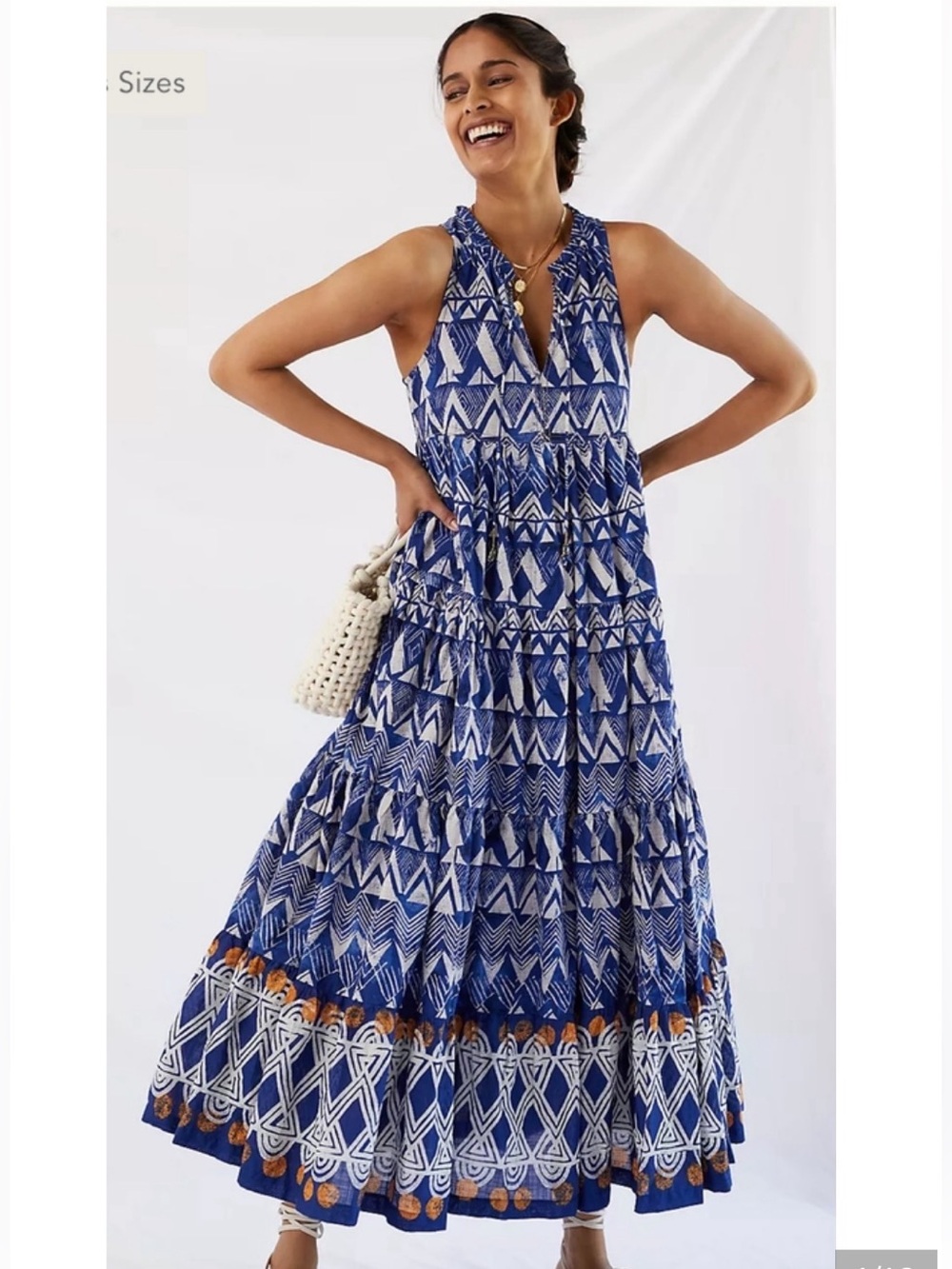 Anthropologie Tiered Maxi Dress.